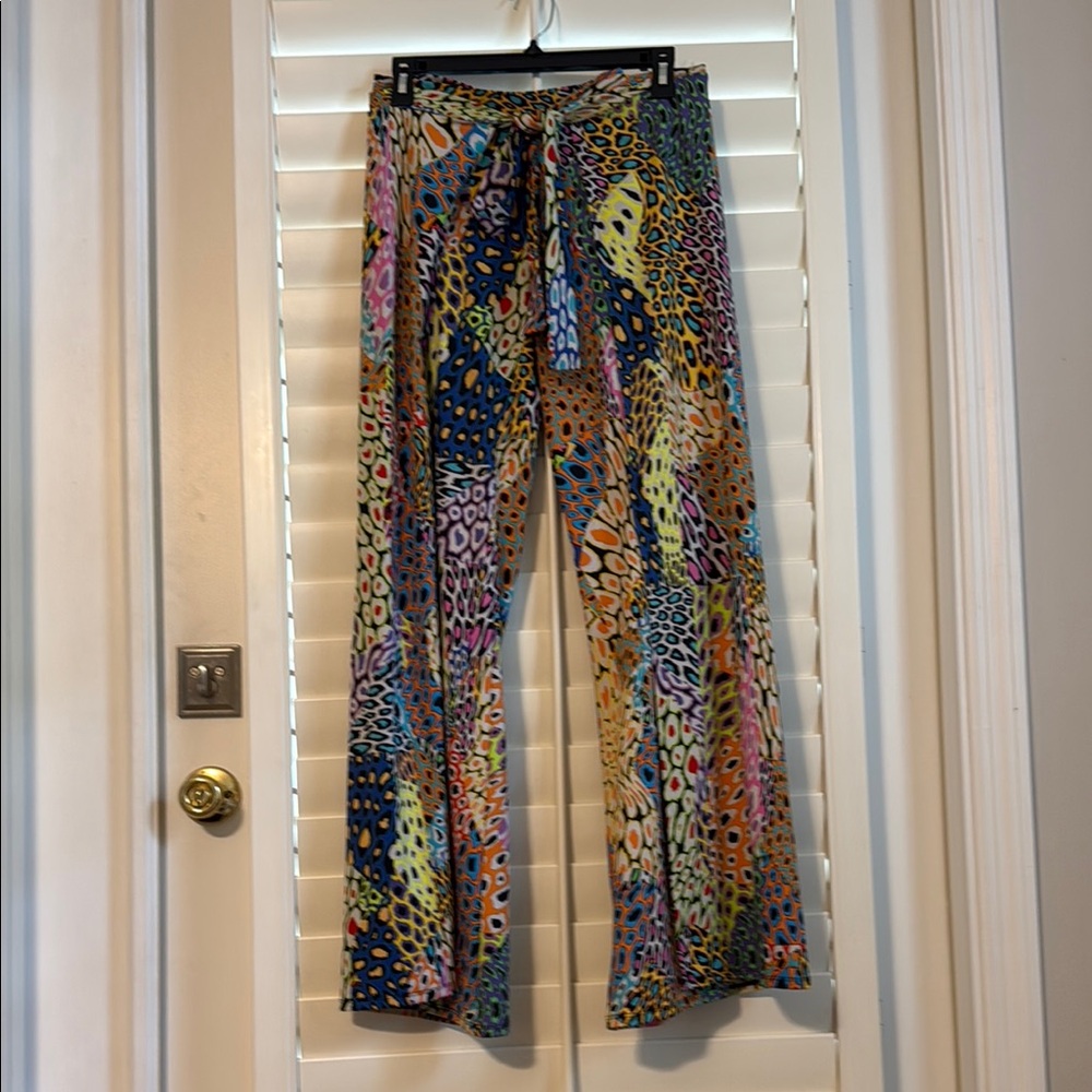 Julian Chang Colorful Animal Print Pants